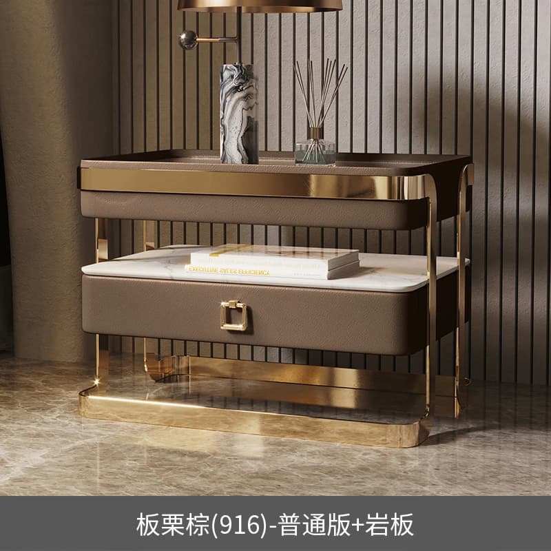 Aesthetic Simple Nightstand Modern Bedside Nordic Storage Nightstand Floor Luxury Mesita De Noche Dormitorio Home Furniture