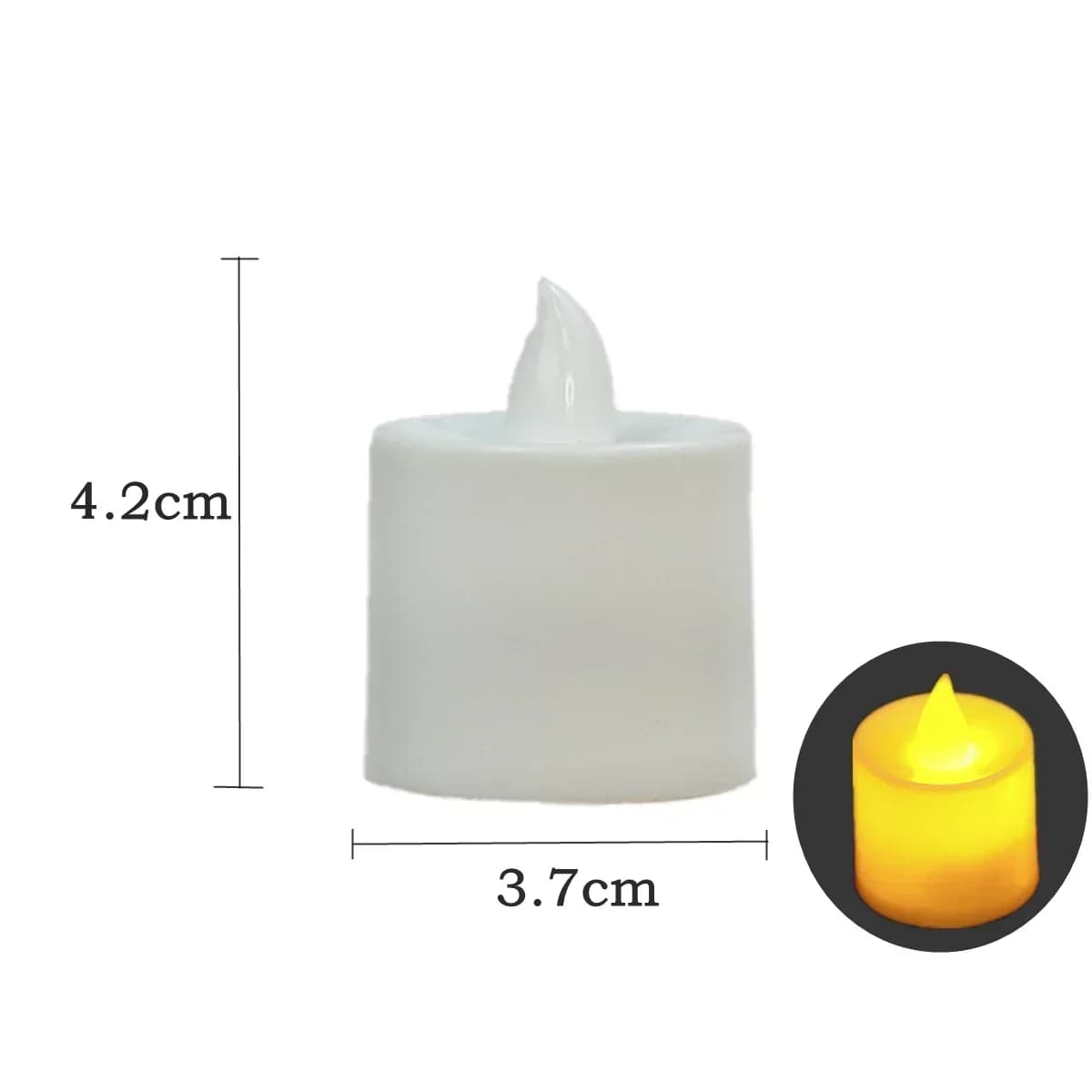 LED Candle with Battery Tealights 2024 Christmas Flickering Candles Flameless Wedding Home Christmas Decor Candle Warm Light