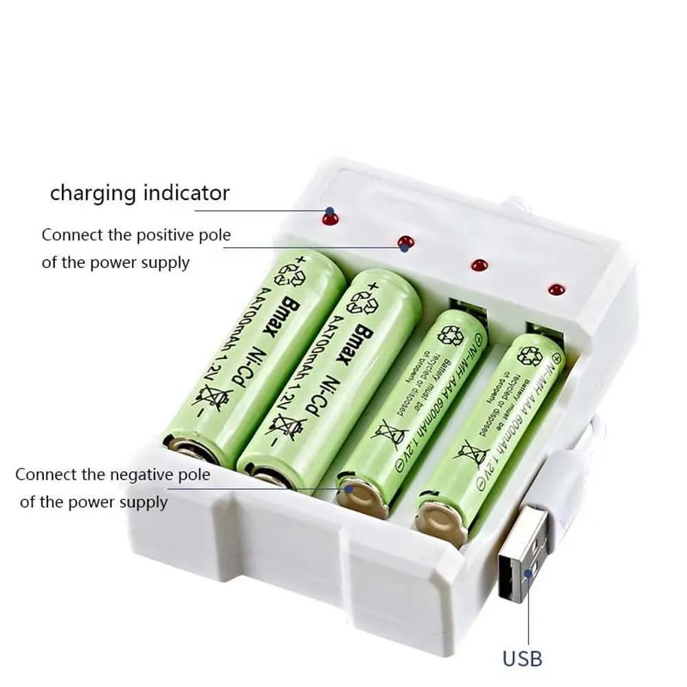 AA Rechargeable Battery Smart Charger