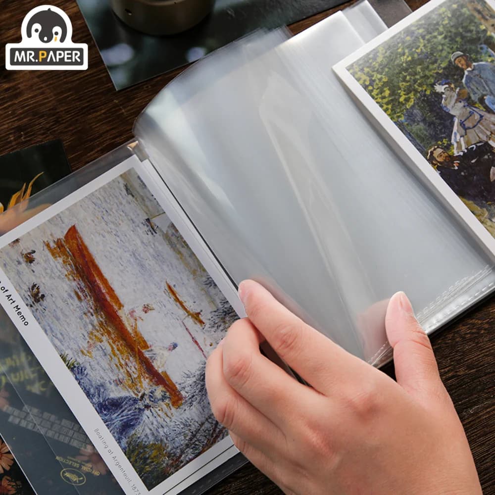 A6 Transparent PET Folder with 40 Pages