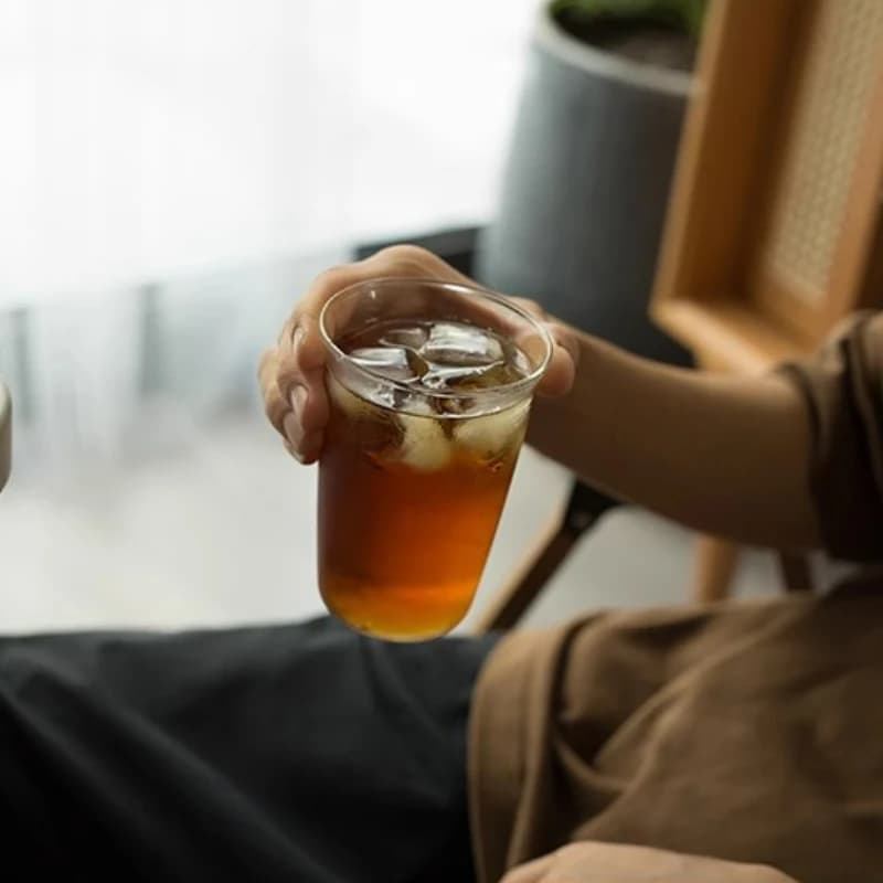 Glass Curled Latte Cup Set