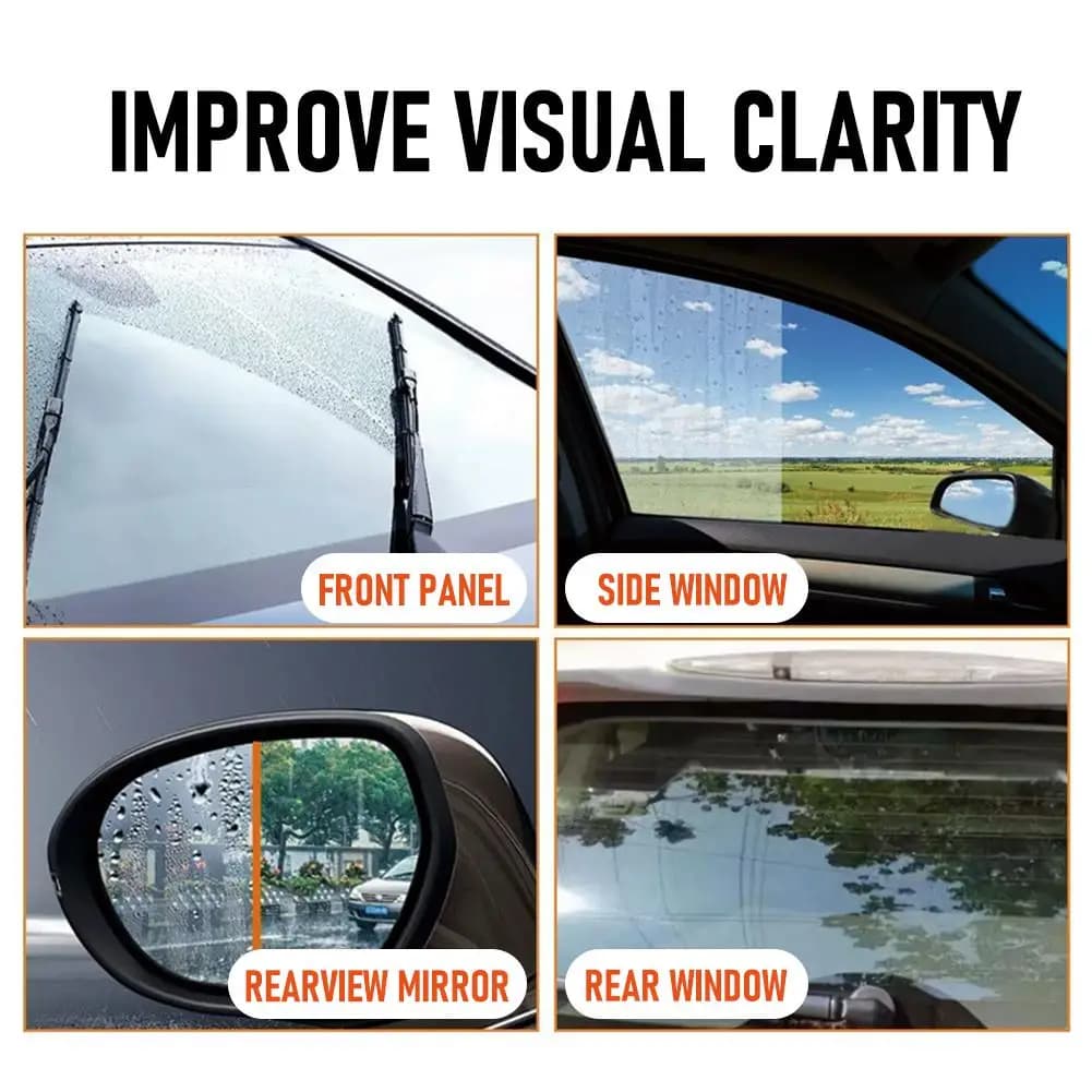 Car Windshield Cleaner Removes Glass Oil Film Remover Dirt Car Window Glass Cleaner Auto Glass Sponge Cleaning Brush