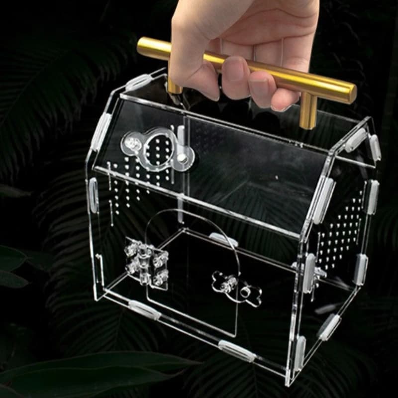 Acrylic Portable Reptile Terrarium Breeding Box