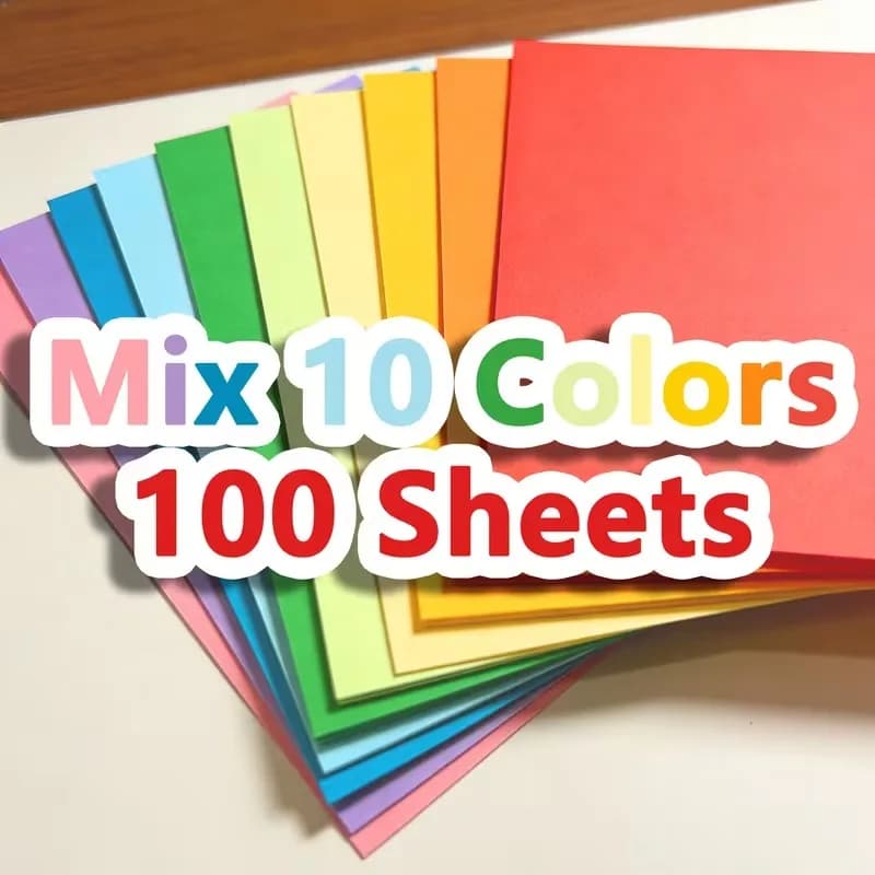 Multicolor Paper Assortment 100 Sheets