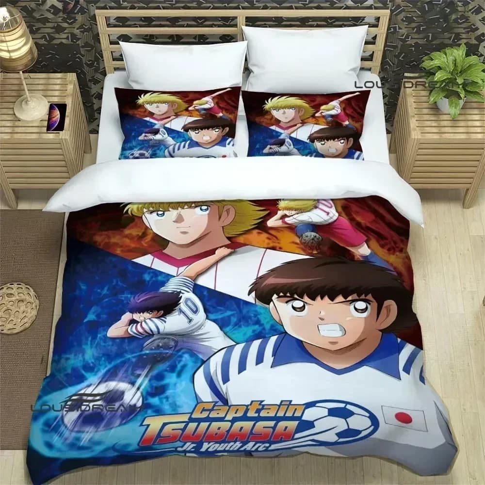 Captain Tsubasa Cartoon Bedding Set