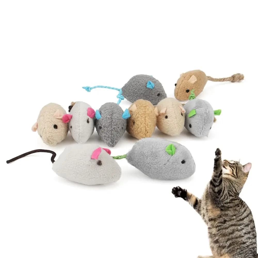 cat suppliesPortable Random Color Interactive  Soft Cats Training  Simulated Mouse Fake Mice Catnip