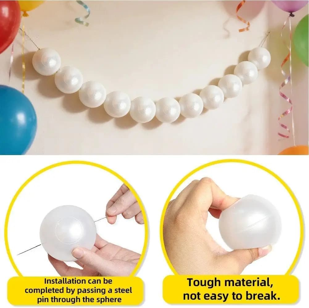 Wedding Backdrop DIY Elegant Beaded Large Faux Pearl Garland Wall Hanging with Crystal Ball Pendants Boho Wedding Arch Decor
