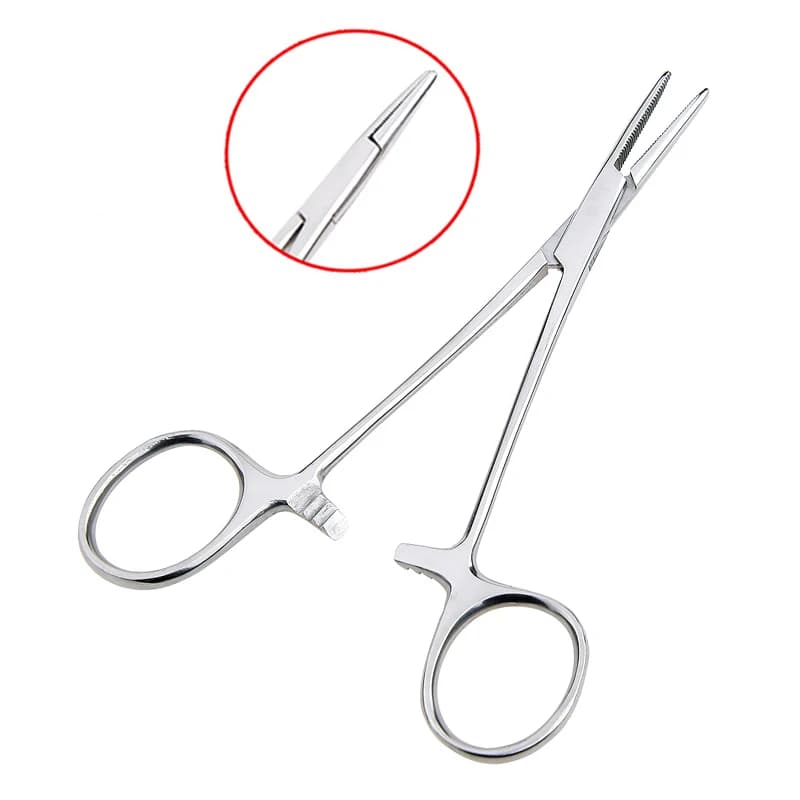 Hand Tool 12.5 16 18cm Hemostatic Forceps Pet Hair Clamp Fishing Locking Pliers Epilation Tools Curved/Straight Tip Cutter Tool