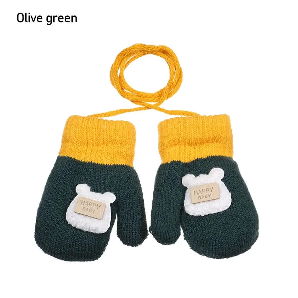 Toddler Winter Knitted Mittens