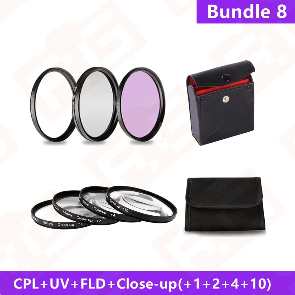 Camera Lens Filter Kit with ND and Macro Lenses