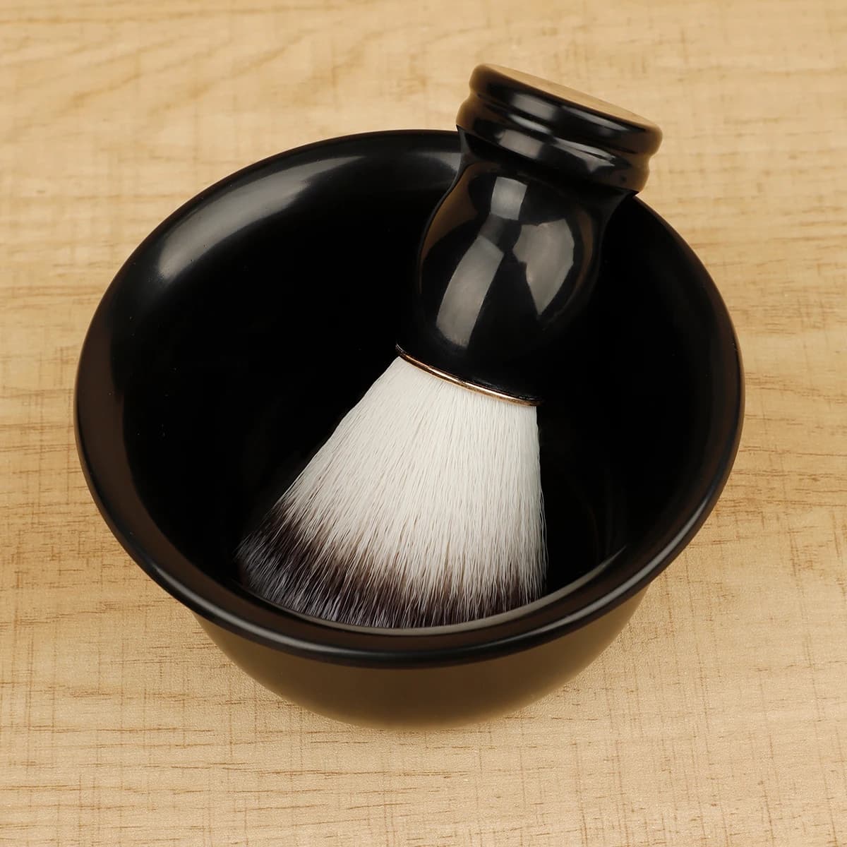 Beard Shaving Brush with Wooden Handle
