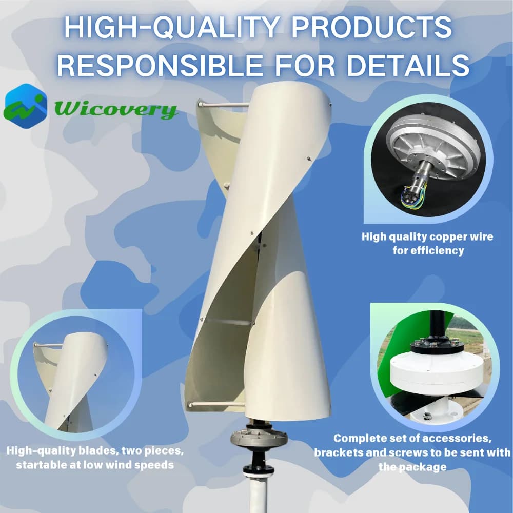High Power Wind Turbine 5KW 10KW 20KW Includes Controller Inverter For Home Use 220V 380V 120V Wind Turbine Generator Windmill