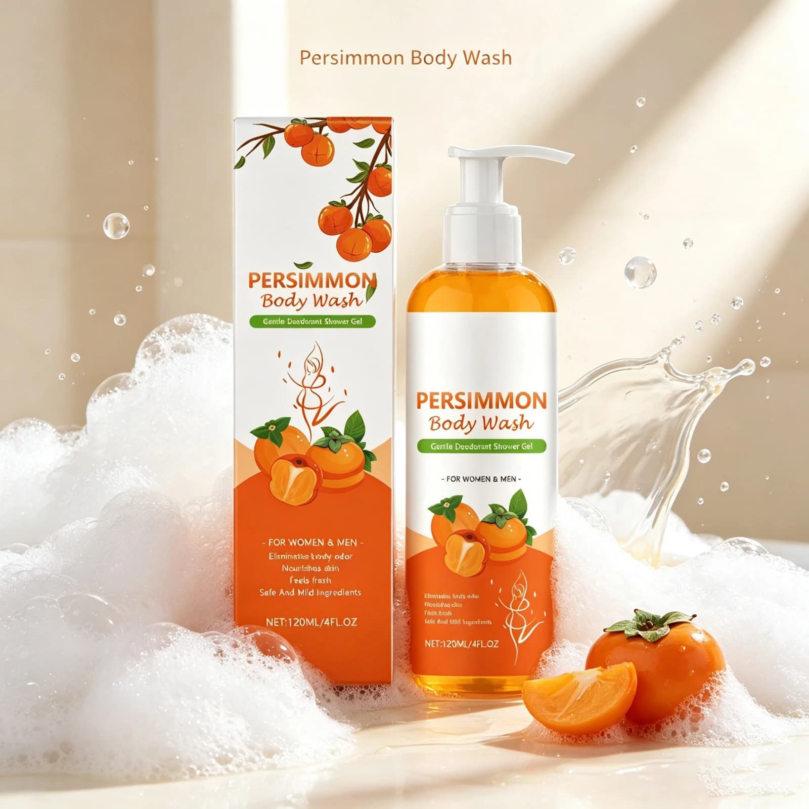 Persimmon Body Wash for Face and Body