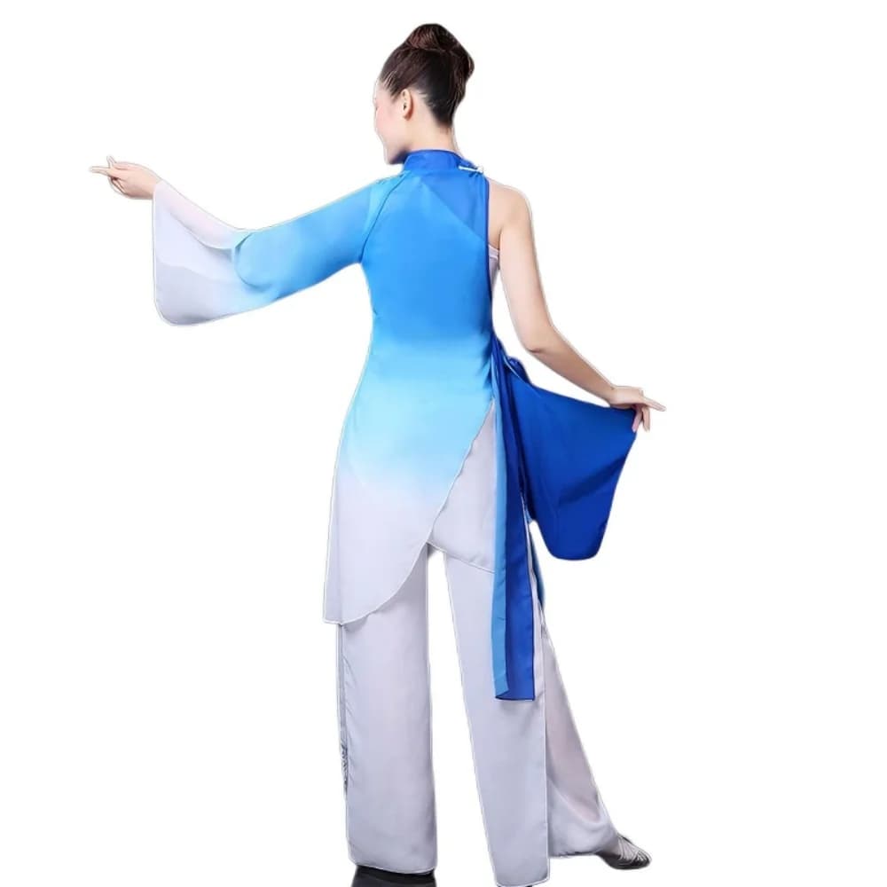 Chinese Dance Costume with Water Sleeves