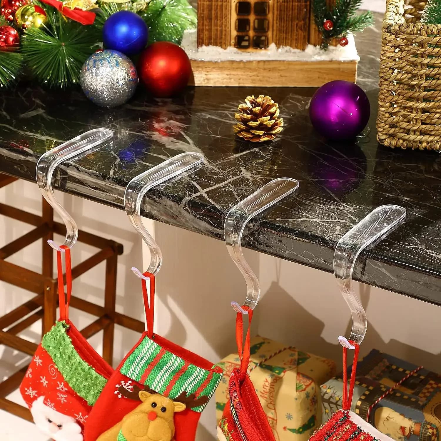 Clear Acrylic Stocking Holders
