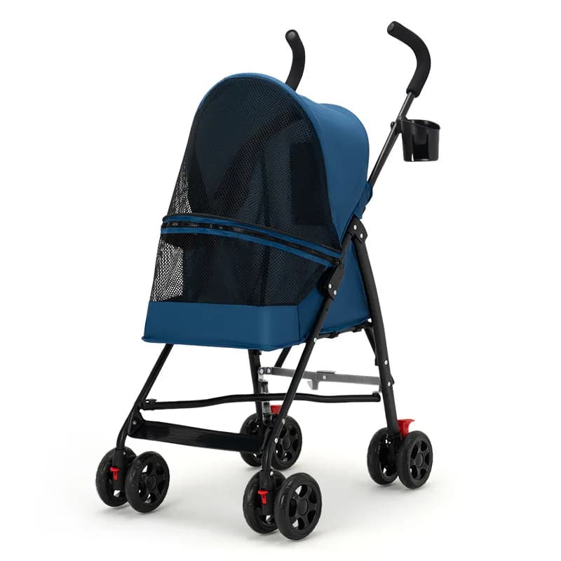 Pet Stroller, Cat Dog Stroller Cat Teddy Bear for Outdoor Activities Lightweight and Foldable Small Pet Dog