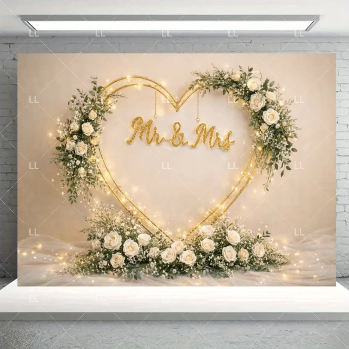 Wedding Flower Photo Backdrop