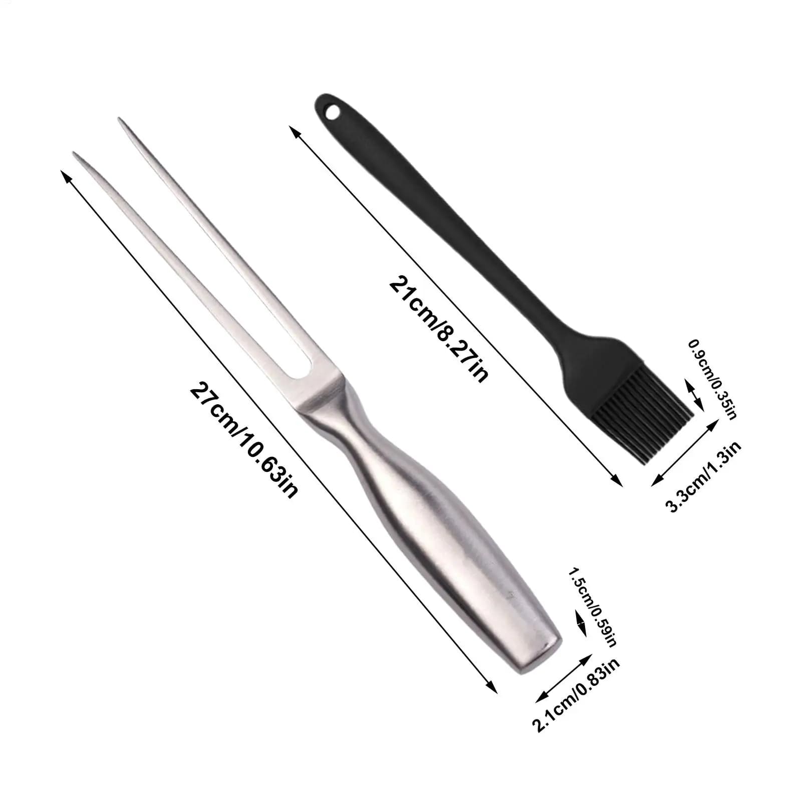 BBQ Grill Tool Set 5-Piece Stainless Steel