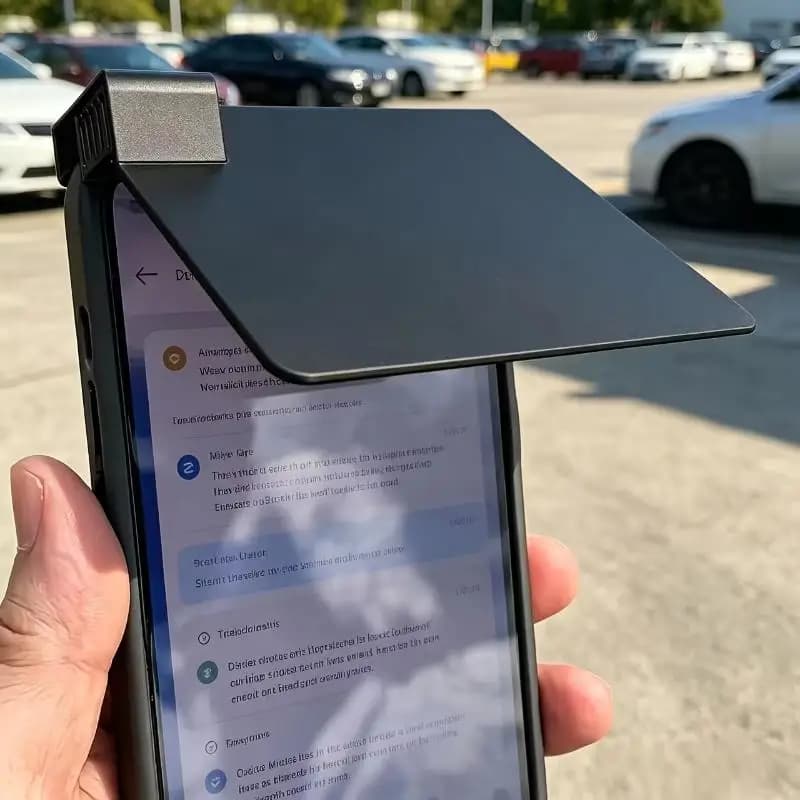 Mobile Phone Accessories Enhances Screen Visibility Strong: 1Pcs Light Reduce Sunlight Reflection Sunshade