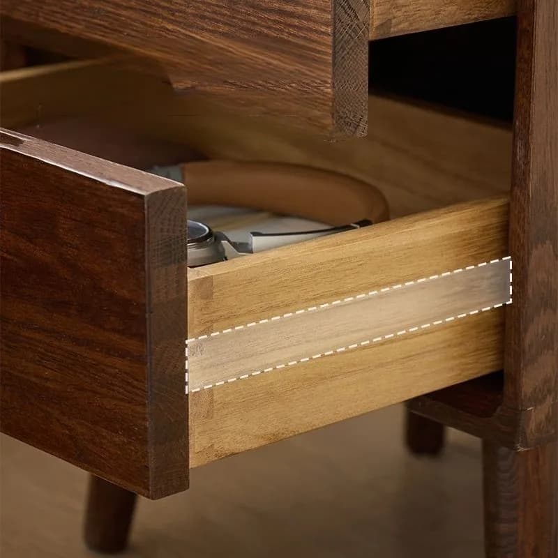 Wooden Bedside Tables Vintage Nightstands Luxury Bedroom Nightstand Aesthetic Side Bed Table with Drawers Storage Furniture