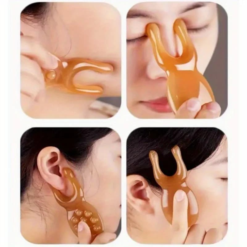 Gua Sha Board and Facial Massage Rod Set