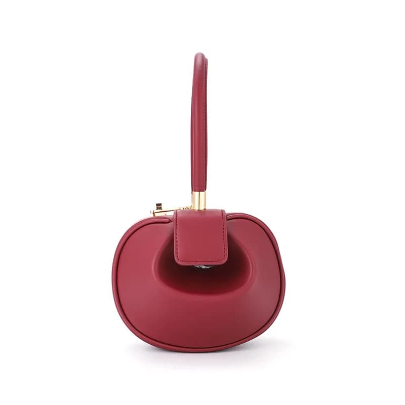 Luxury Designer Round Shoulder Bag PU Leather