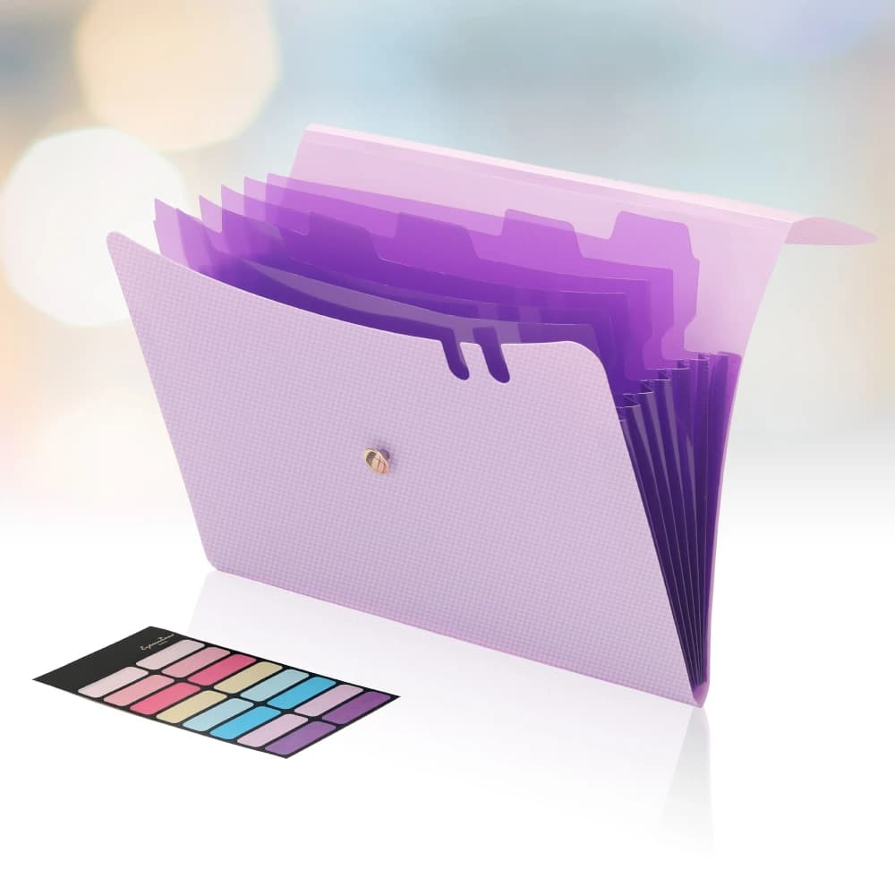 A4 Accordion File Folder with 7 Pockets