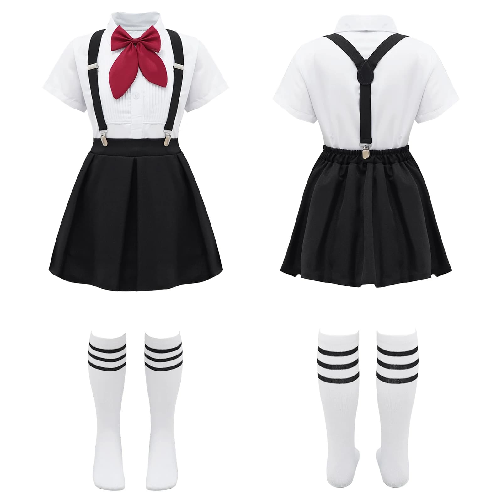 Girls Choir Performance Uniform with Bow Tie