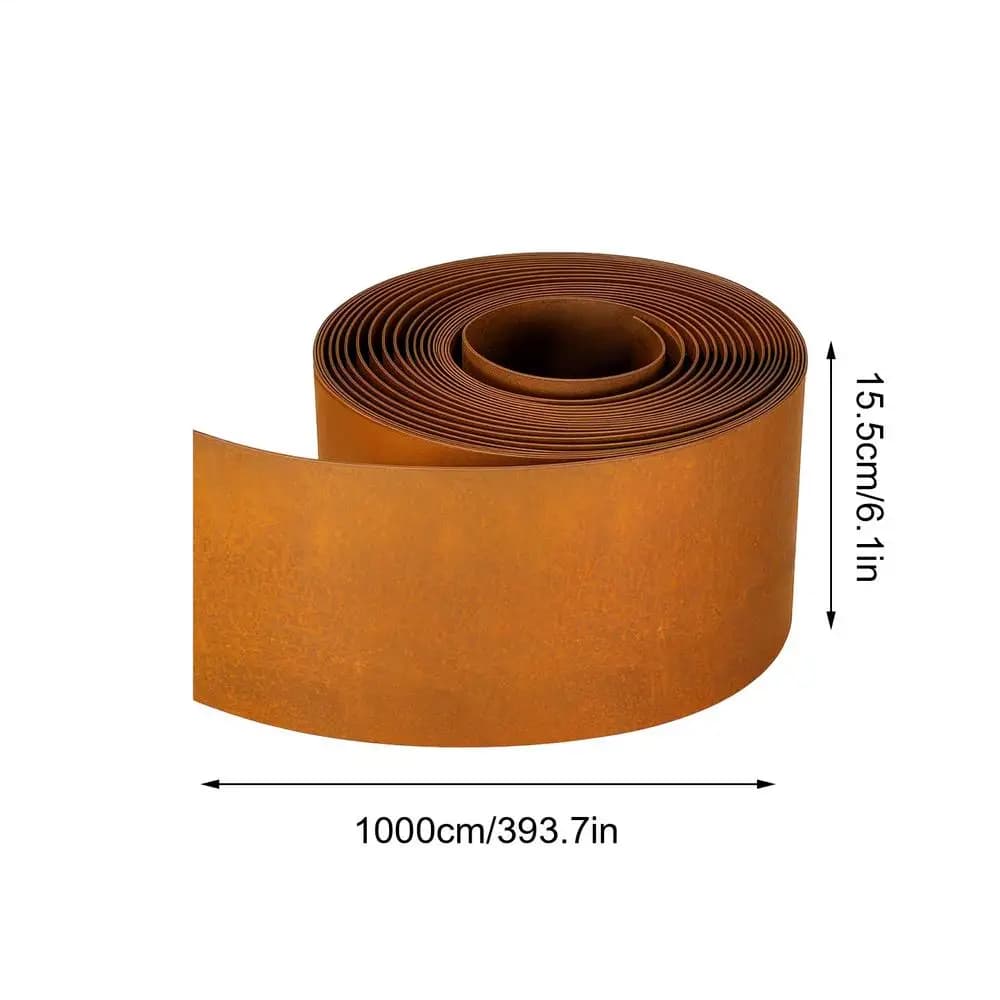 Garden Border Edging Protective Cuttable Weatherproof Steel Lawn Edging and Landscape Border for Indoor Greenhouse Yard Patio