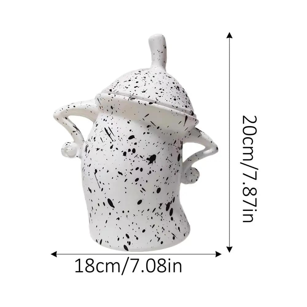 Decorative Food Storage Canister with Airtight Lid