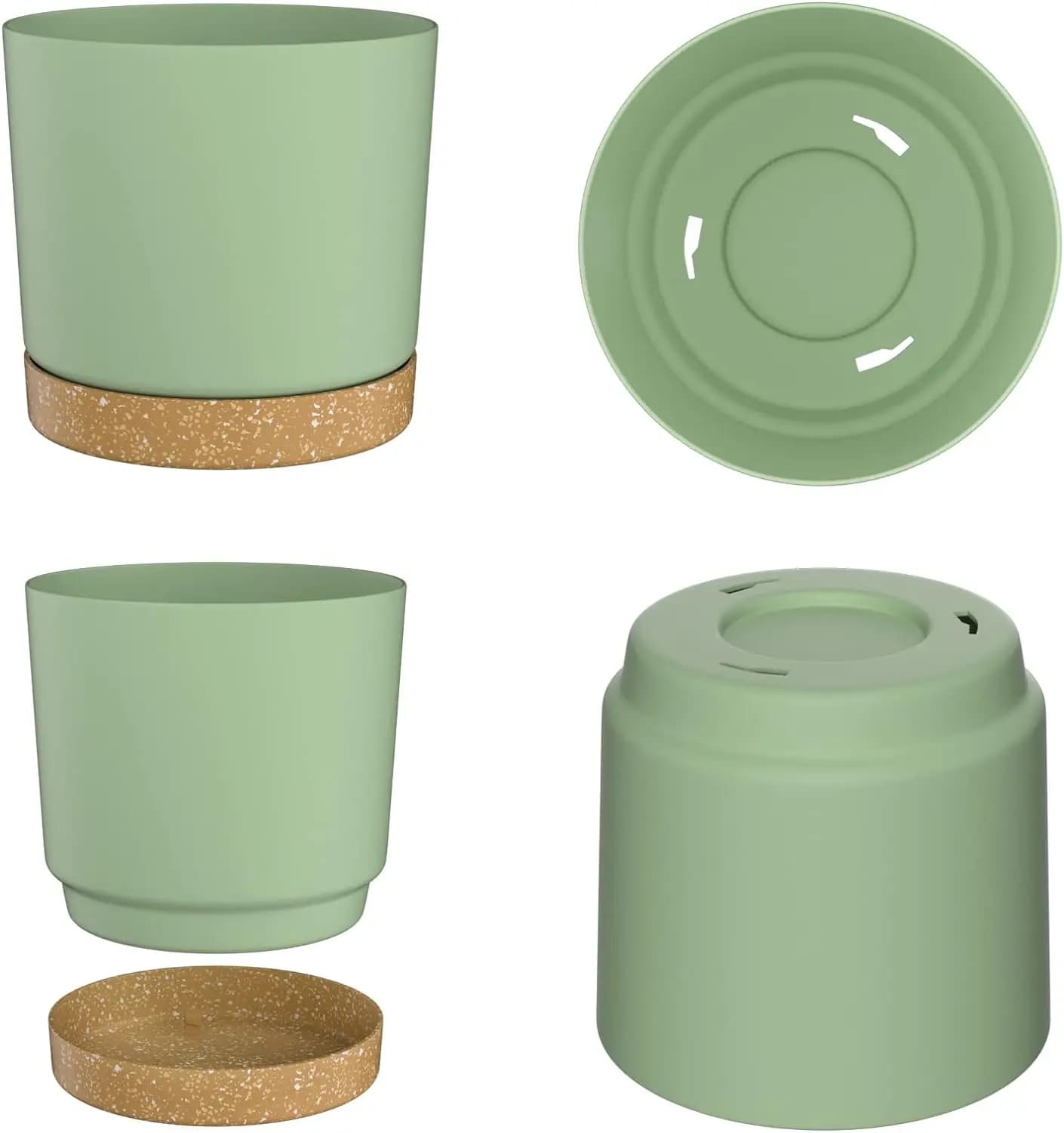 Large Plastic Plant Pots with Drainage