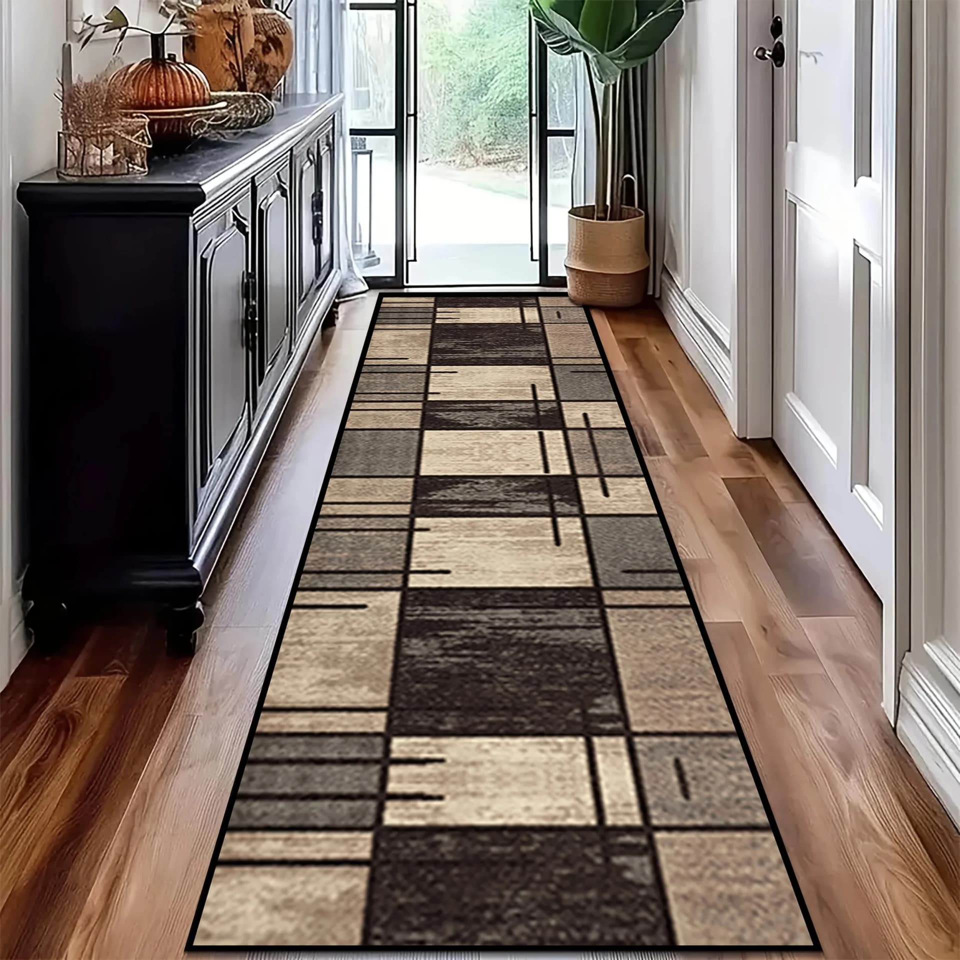 Modern Geometric Abstract Floor Mat
