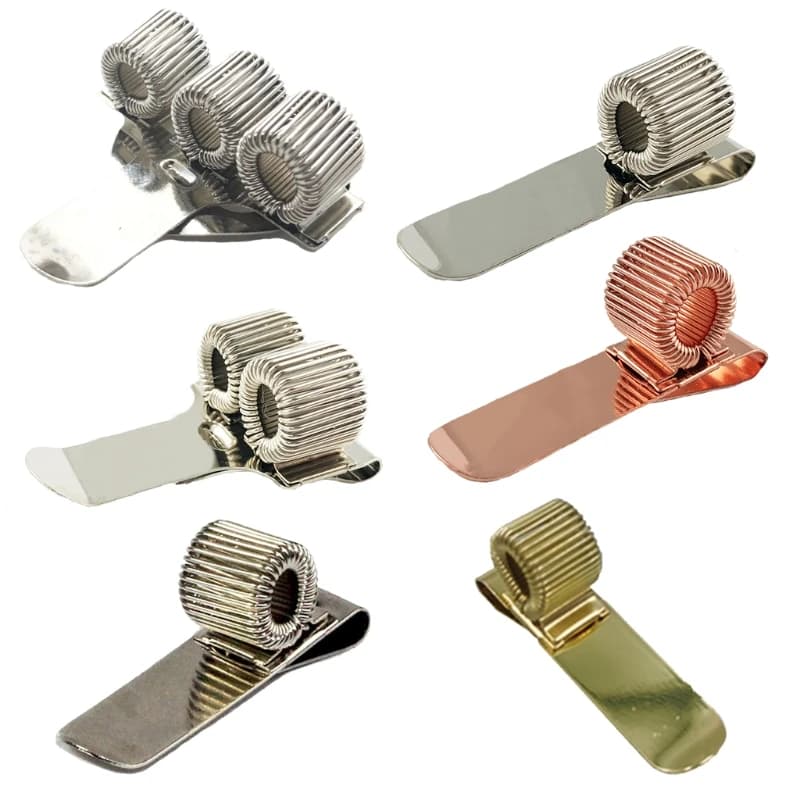 Metal Pen Holder Clip for Notebook and Clipboard