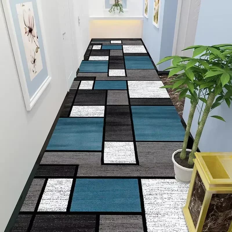 Modern Geometric Abstract Floor Mat