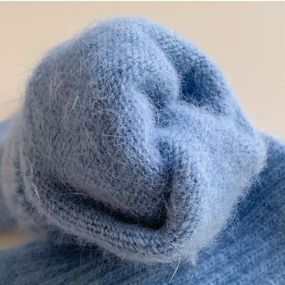 Women's Winter Wool Knit Gloves