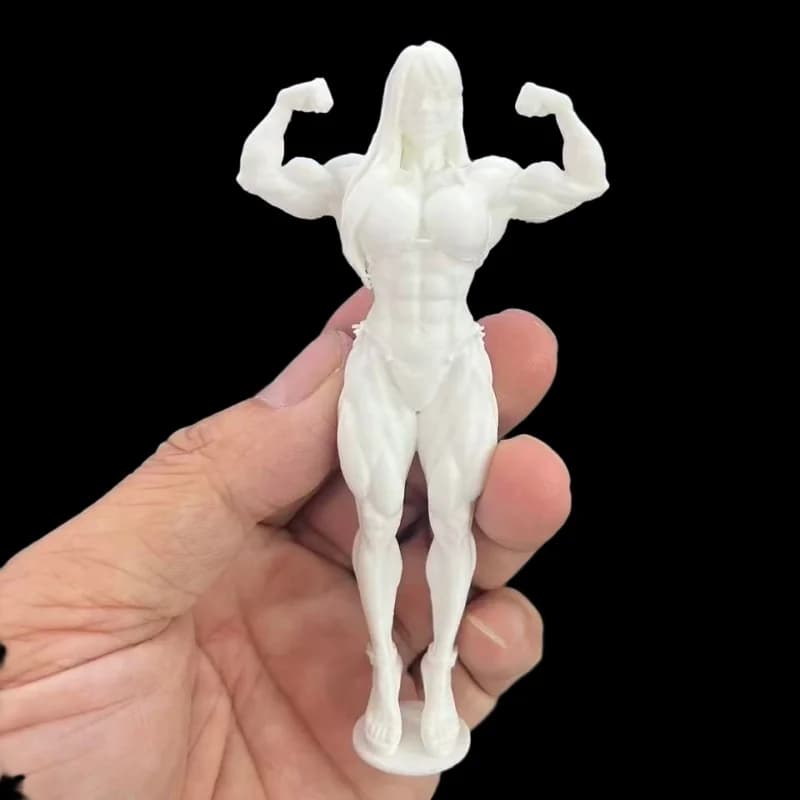 Fitness Muscle Female Figure Exquisite Room Desktop Ornament Collectible Practice Model Doll Ideal Present For Handmade Lovers