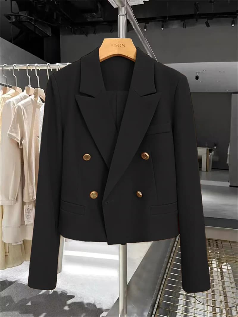 Women's Double-Breasted Tailored Blazer