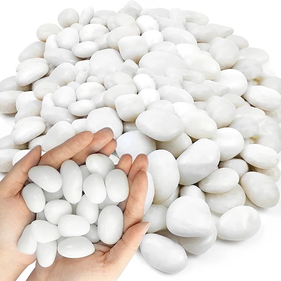 White Pebbles Aquarium Substrate 2-3cm