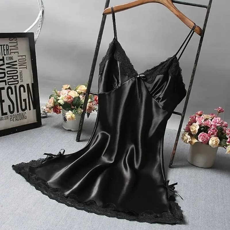 Lace Patchwork Camisola Nightgown