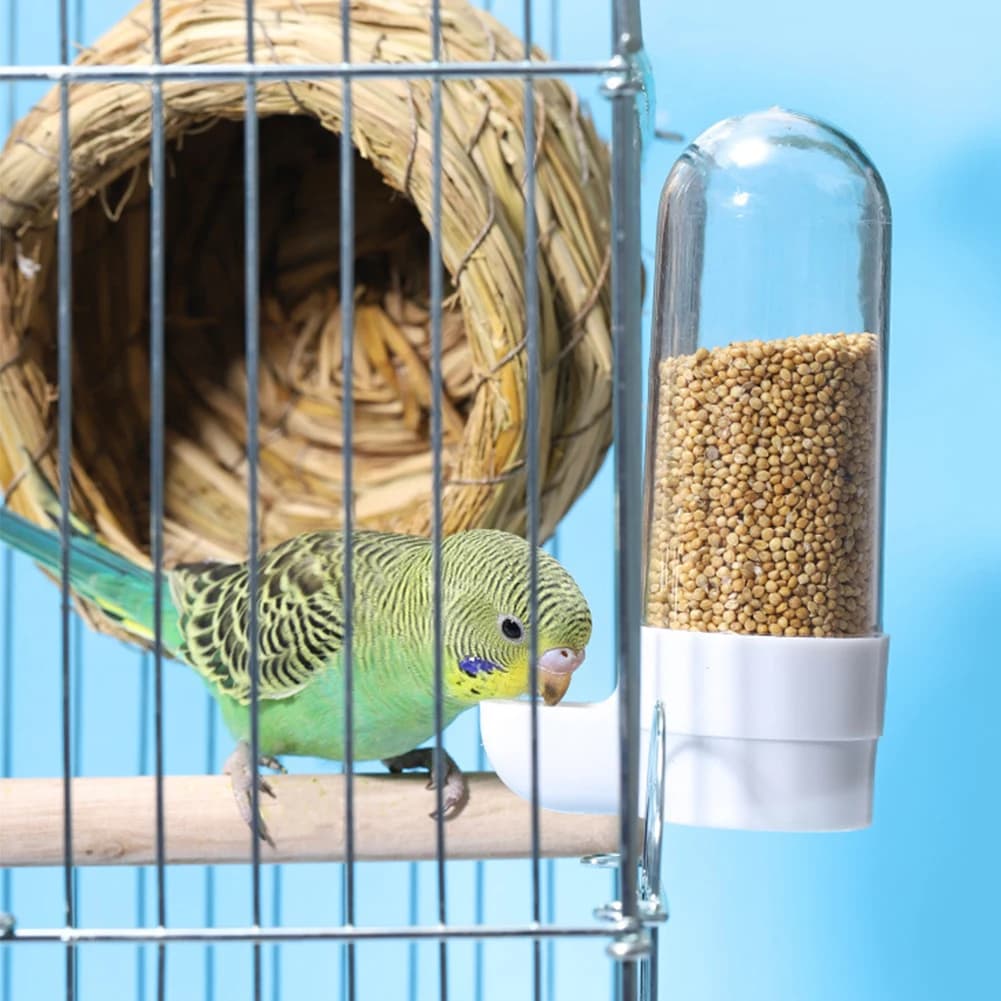 Bird Water Drinker Bottle with Cage Clip