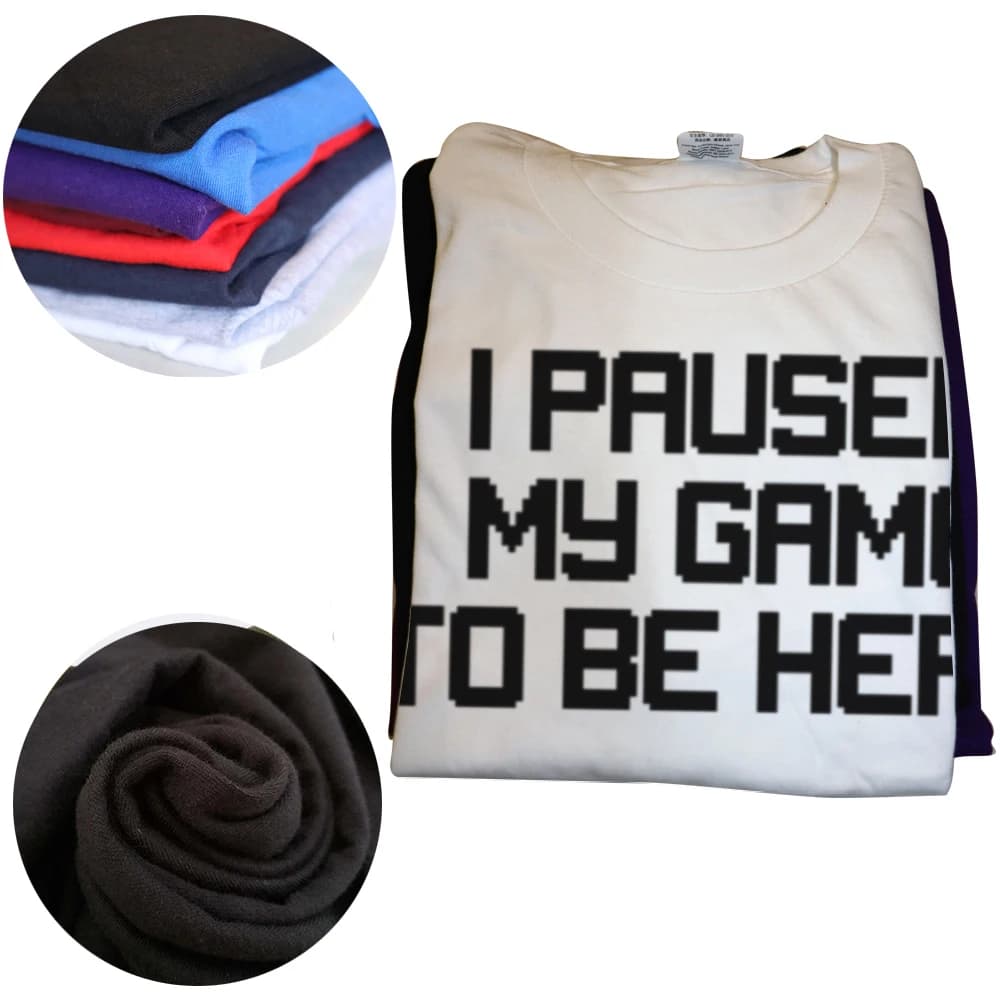 I Paused My Game Oversized Cotton T-Shirt