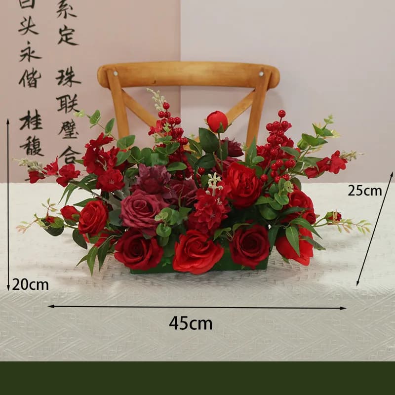 45cm Artificial Flower Wall Decoration Panel