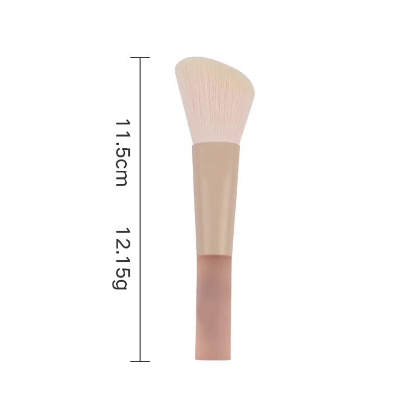 Makeup Brush Set,Portable Brush Set with Ultra‑Soft Fiber Bristles, Including Powder Brush, Stippling Brush and Blush Brush