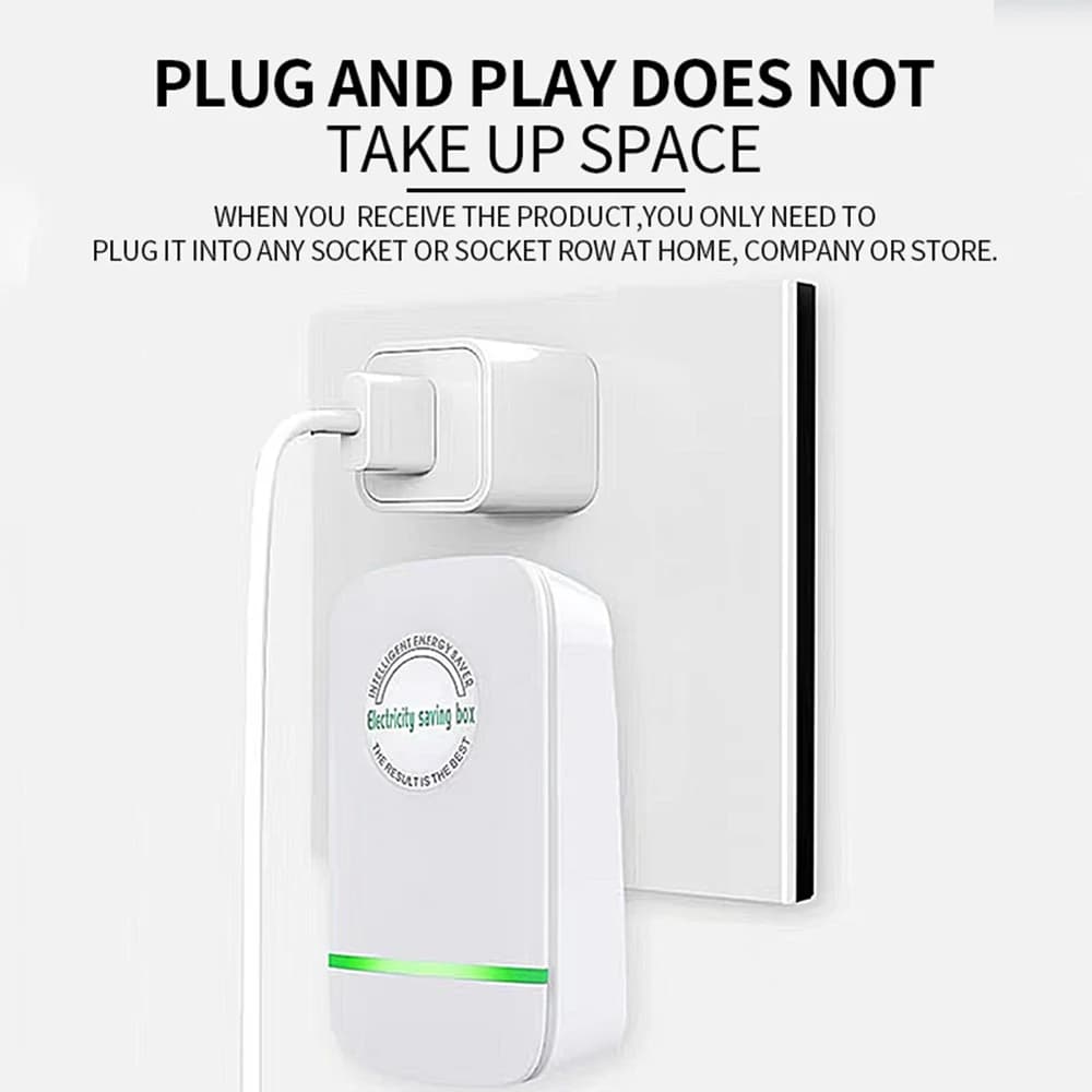 Pro Power Save Electricity Energy Saver 90V-250V Home Office Electricity Saving Box EU Plug Stable Voltage Power Saver