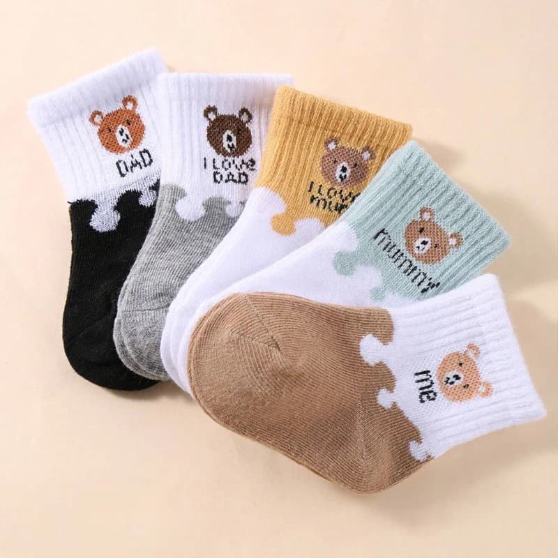 Baby Low Cut Stretch Ankle Socks 5 Pairs