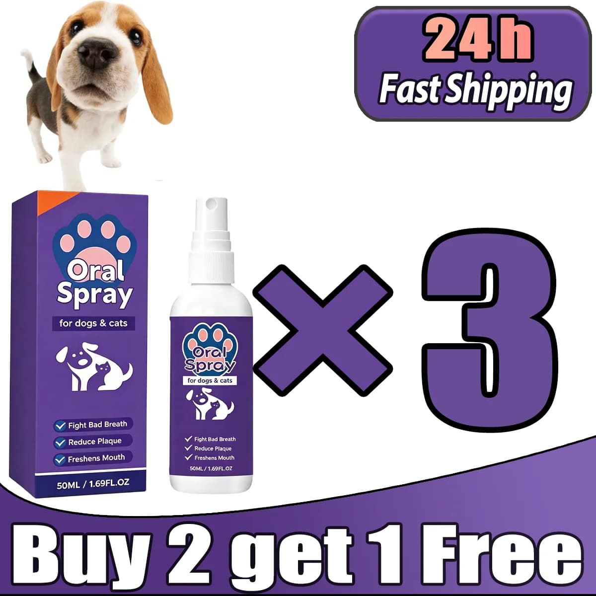 Pet Breath Freshener Oral Spray