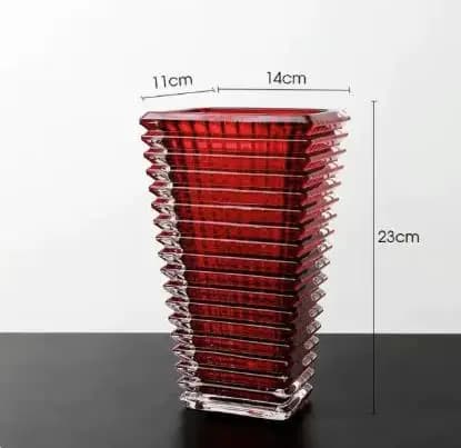 Crystal Glass Vase for Dried Flowers