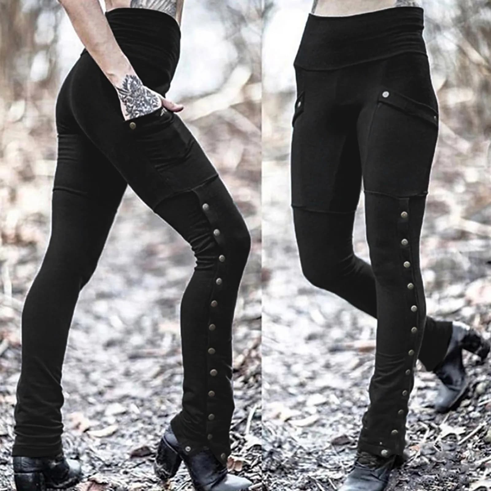 Women's High-Waisted Stretch Pencil Pants