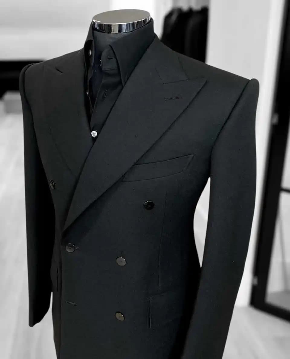 Formal Double-Breasted Tuxedo Jacket