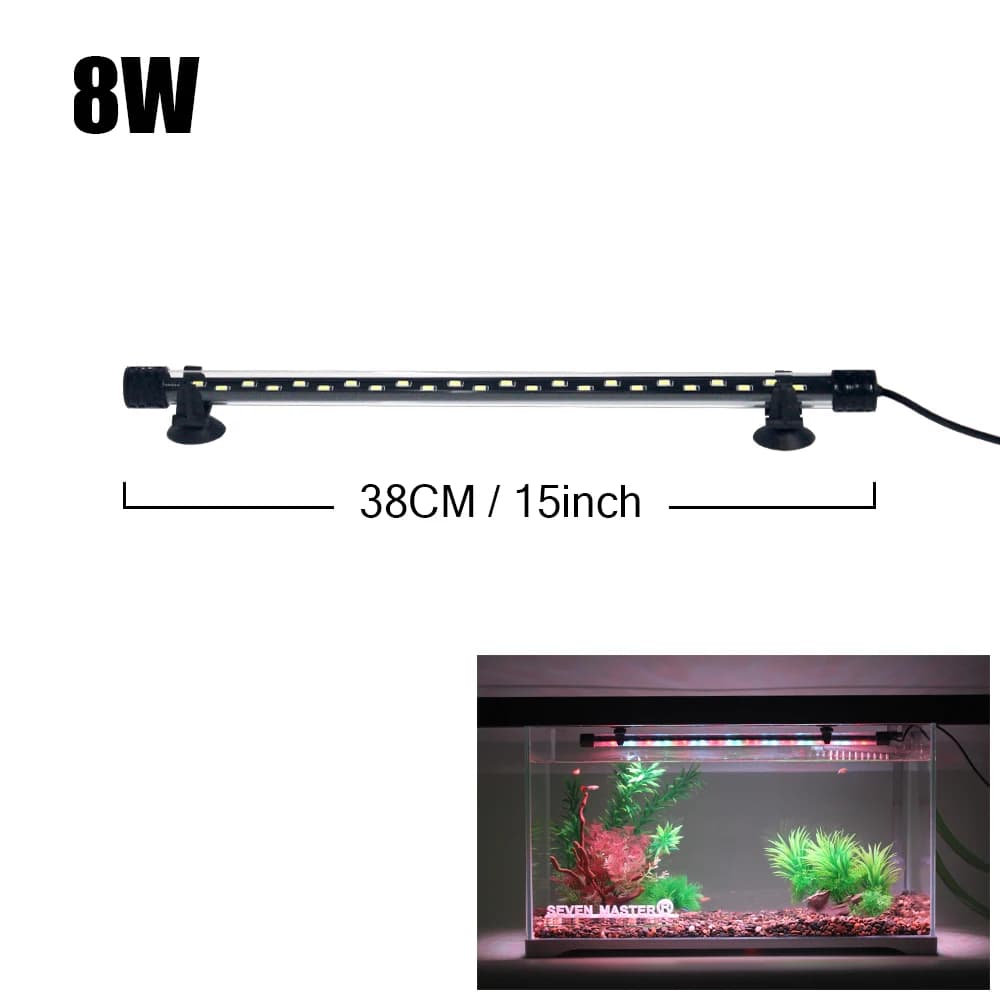Aquarium Light LED Plant Grow Lamp Waterproof Fish Tank Light 18-58CM Underwater Aquariums Decor Lighting 90-260V 5730chip